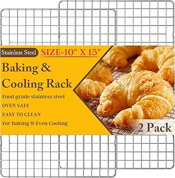 Qukaka Stainless Steel Cooling Racks - Durable Baking Essential