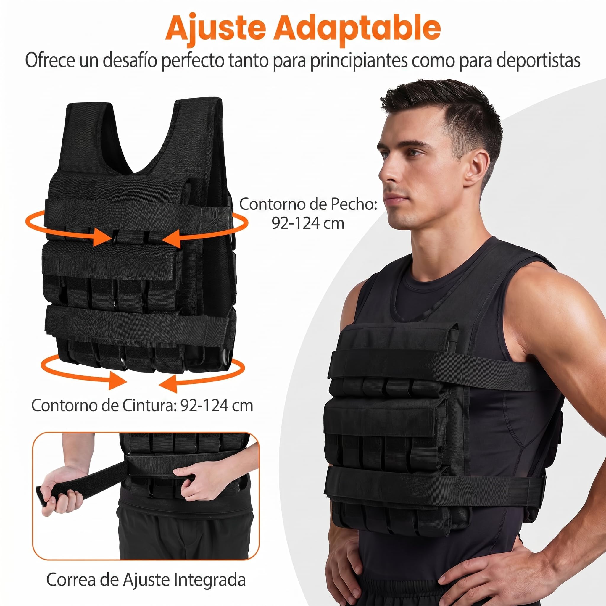 COSTWAY Chaleco Lastrado 30kg/20kg, Chaleco de Peso con 30/20 Sacos de Arena de Hierro Extraíbles y Correas de Ajuste Integradas, Chaqueta de Entrenamiento de Fuerza para Hombre y Mujer