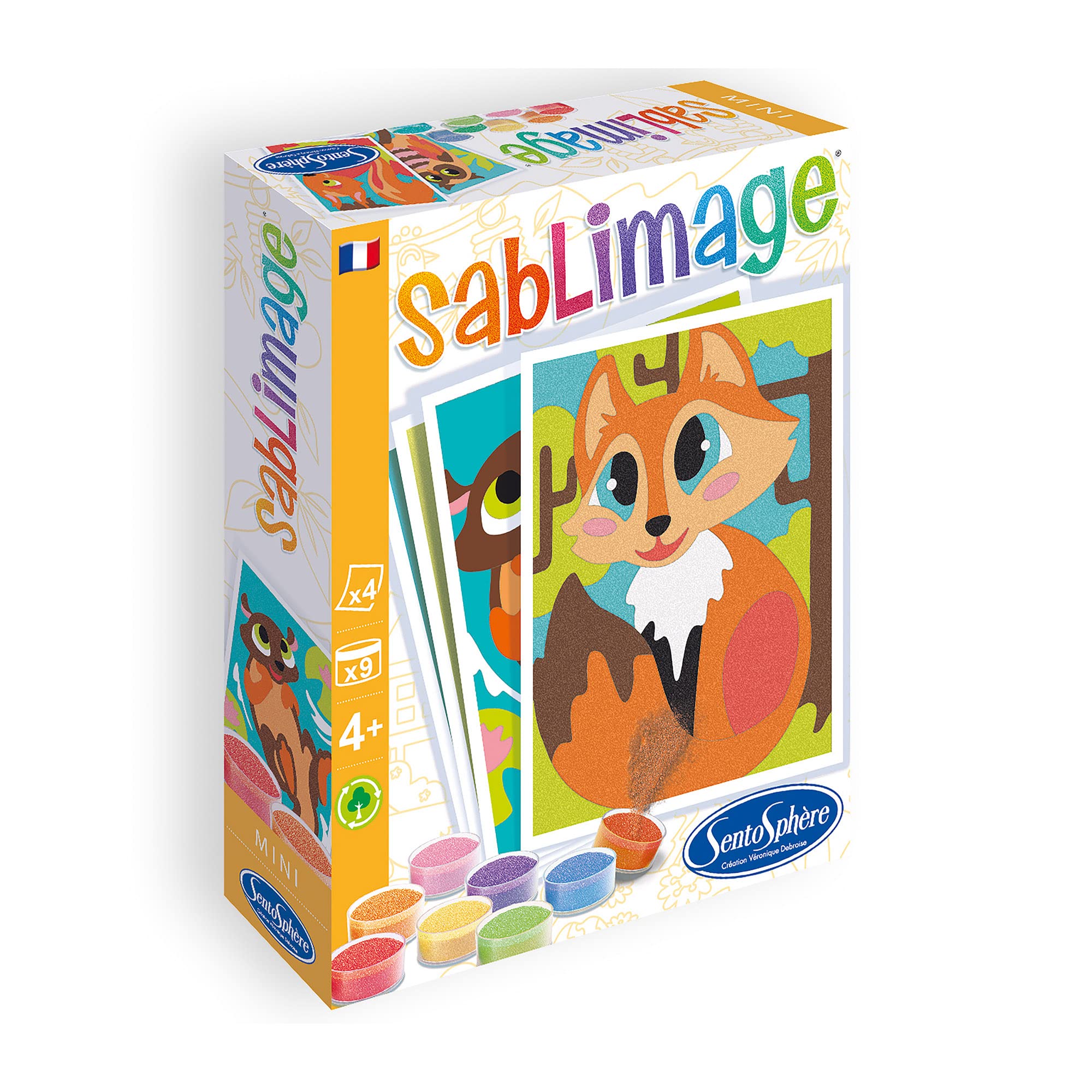 Image secondaire de Sentosphère - Kit Sablimage Mini Animaux des Bois pour Enfants