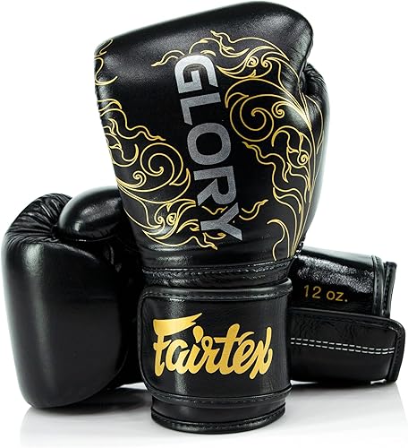 Miniatura 11 de Guantes de entrenamiento Fairtex Glory - Guantes de boxeo y MMA de cuero premium | Hechos a mano en Tailandia - Relleno de espuma absorbente de