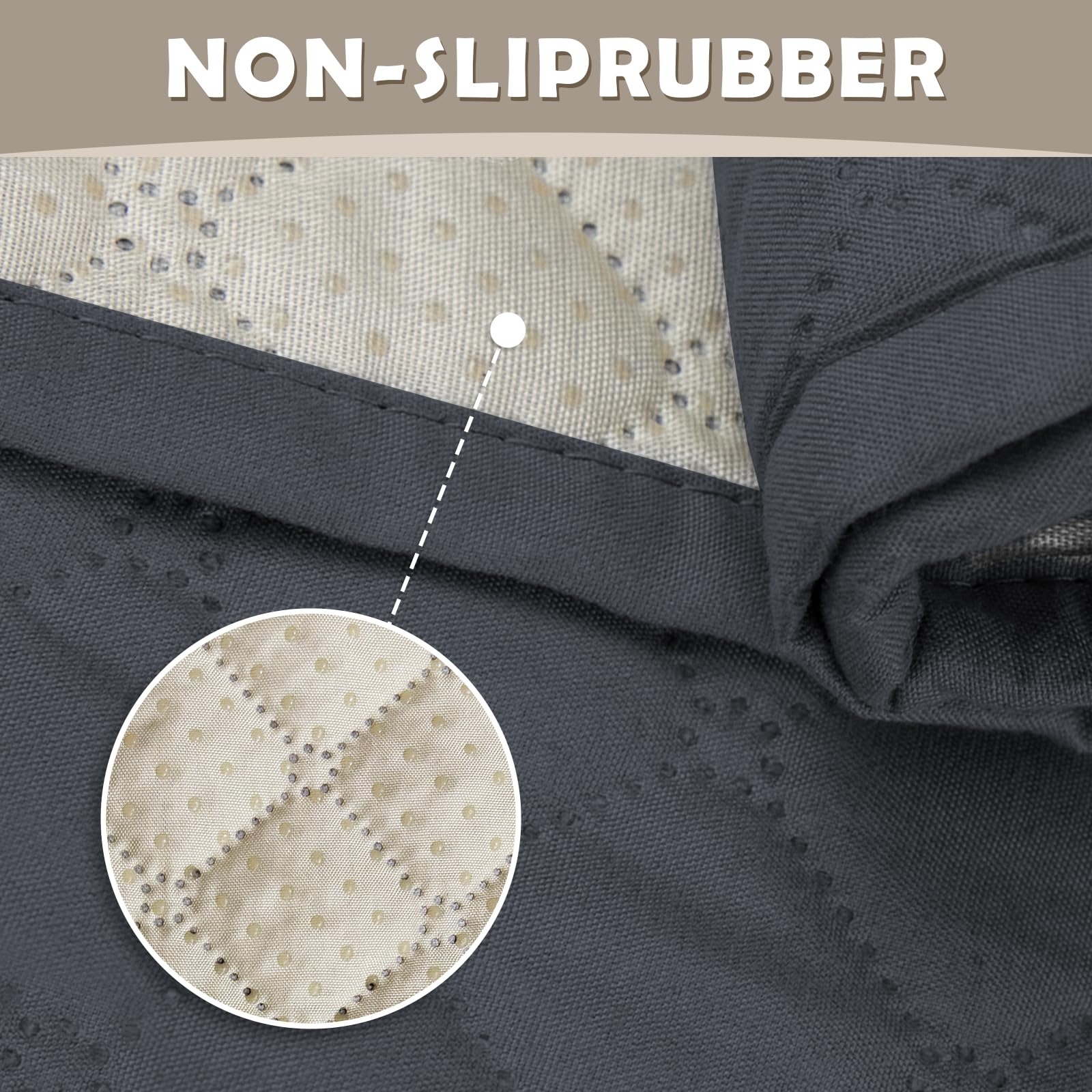 Lydevo Copridivano Impermeabile Copridivano 2 Posti con Braccioli per Animali Salvadivano Antigraffio Copridivano Trapuntato per Gatto Cani,Grigio scuro