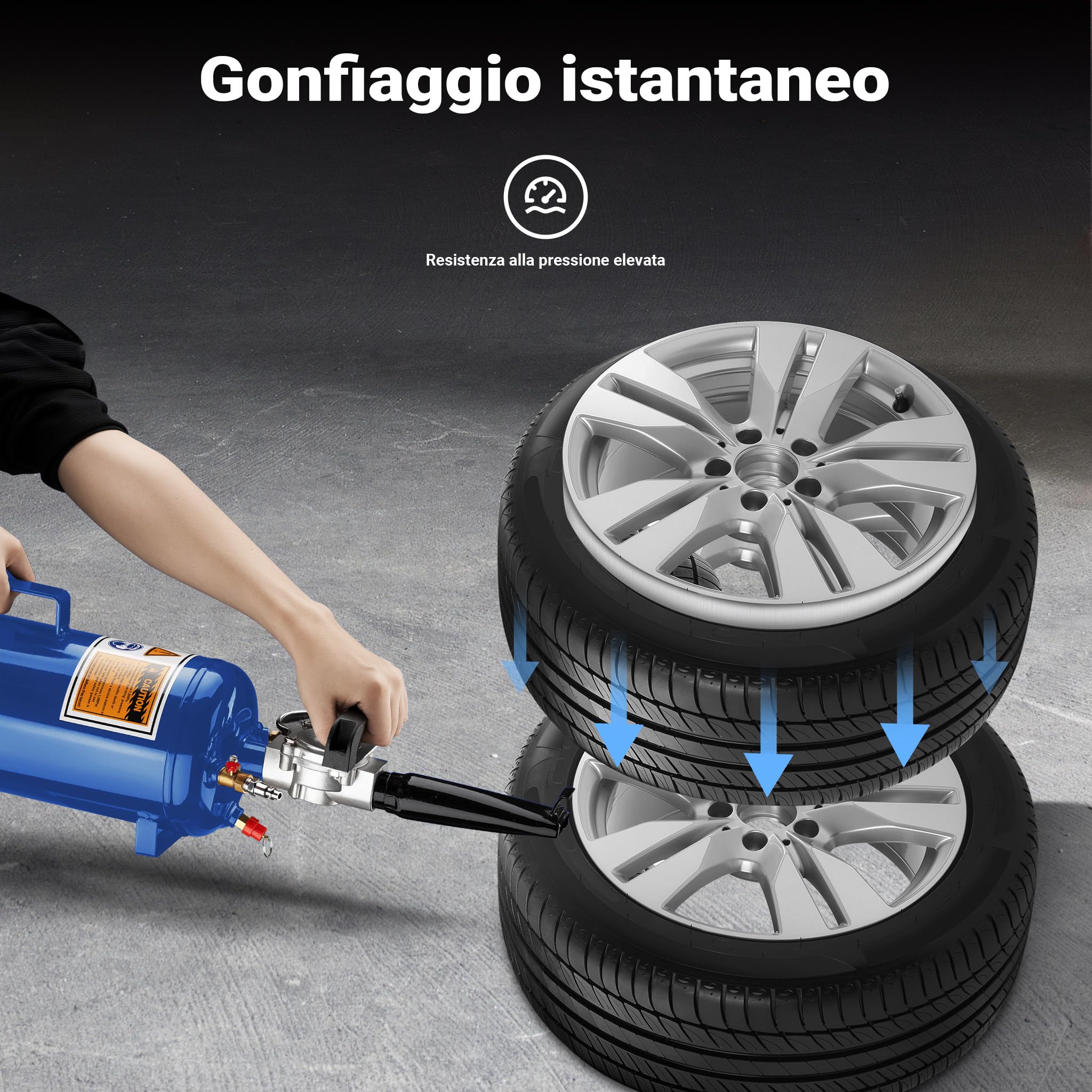 Sistema Di Gonfiaggio 4 Vie Per Pneumatici Off-Road | Mandrini A Flusso Chiuso | Per Camion E Fuoristrada | Compatibile Con Serbatoi HPA - 2