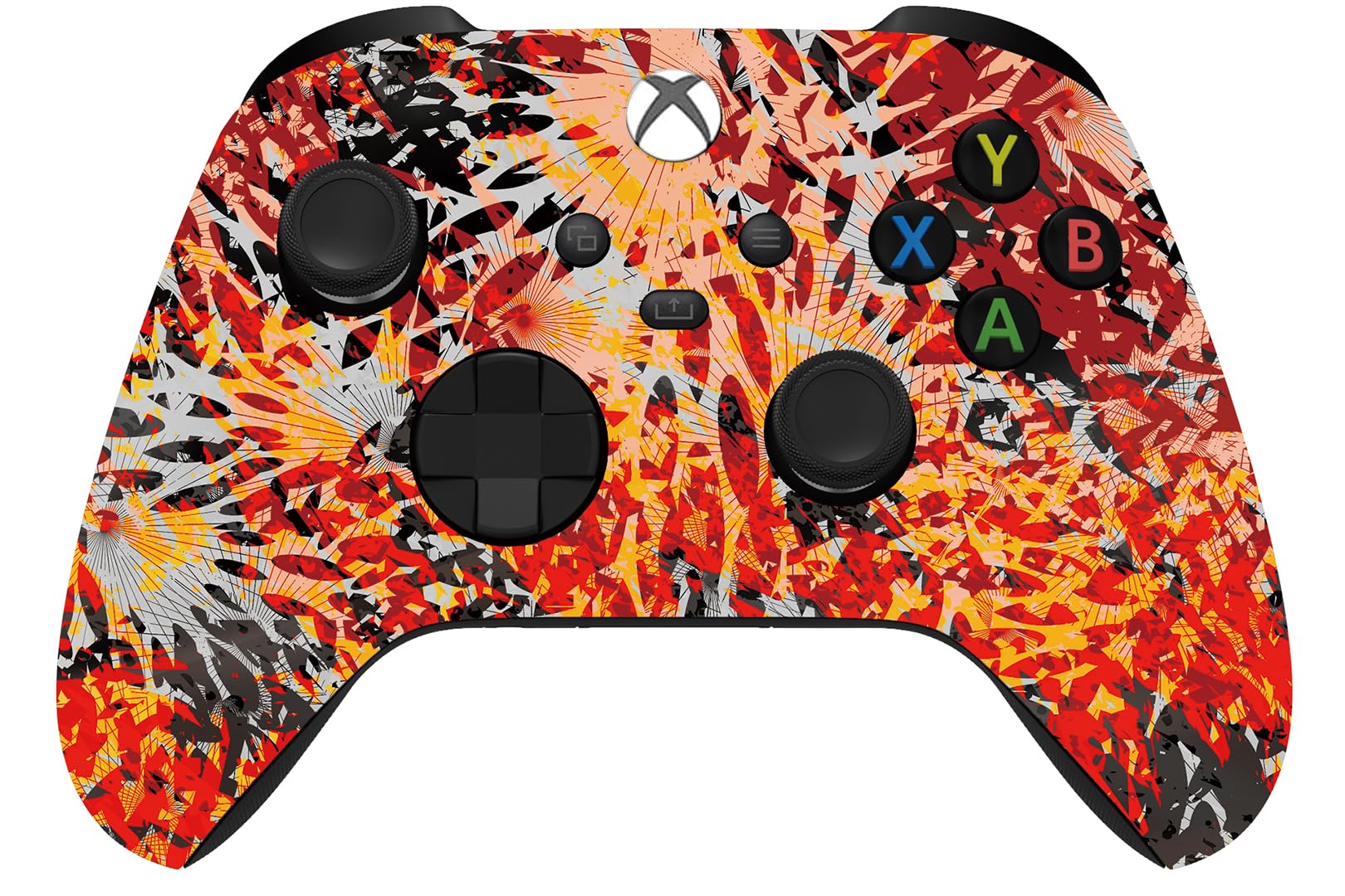 Custom Controllerzz Wireless Controller for Microsoft Xbox Series X/S &amp; Xbox One - Custom Soft Touch Feel - Custom Series X/S Controller (X/S Solar Flare)