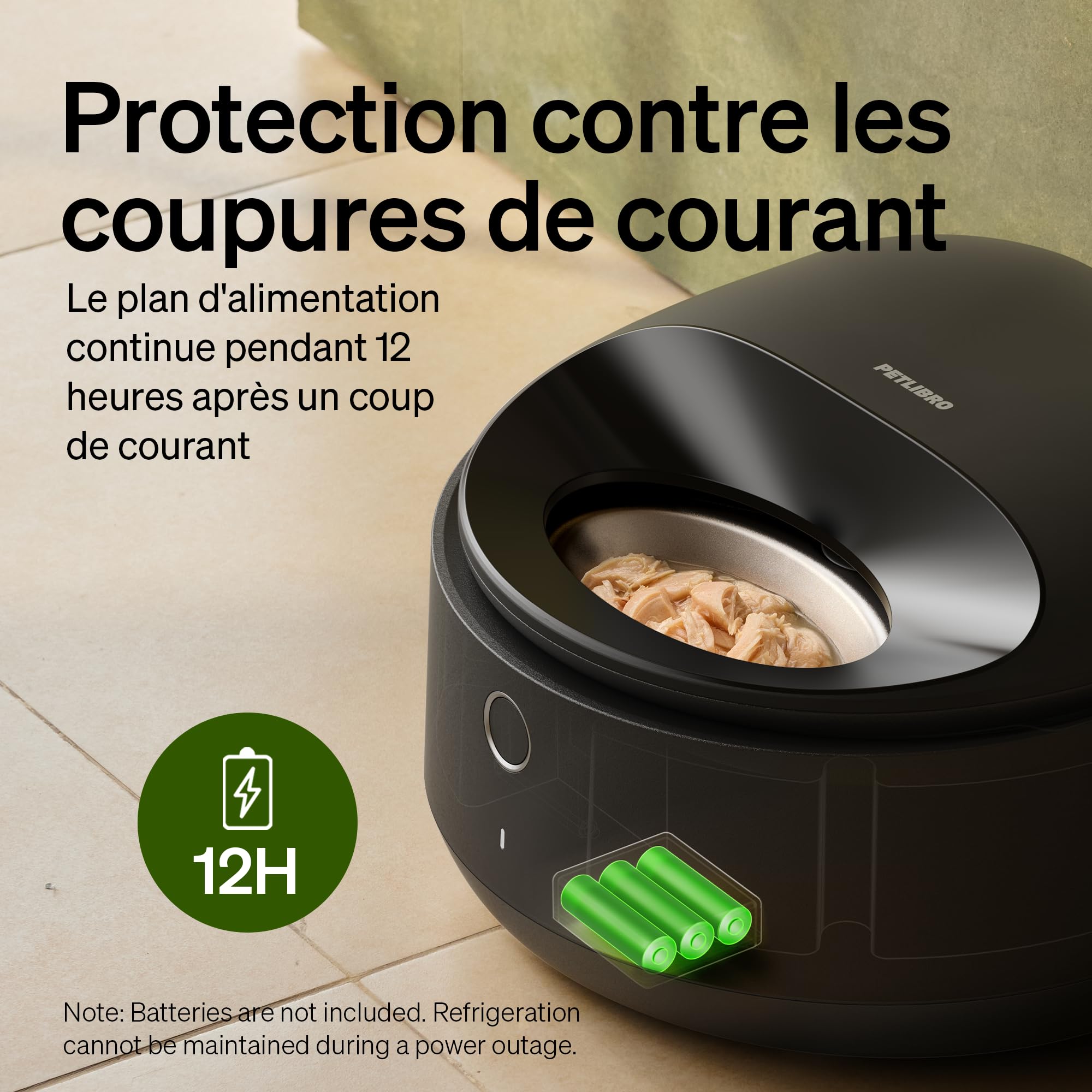 PETLIBRO Distributeur Automatique de Nourriture Humide en Acier Inoxydable, Lave-Vaisselle, Wi-FI 2,4 GHz, Refroidissement par Semi-Conducteur, Distributeur Croquettes Chat, Fraîcheur 3 Jours