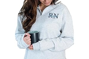 Embroidered Nurse Quarter Zip Sweatshirt: Personalized Comfort for Dedicated School Nurses