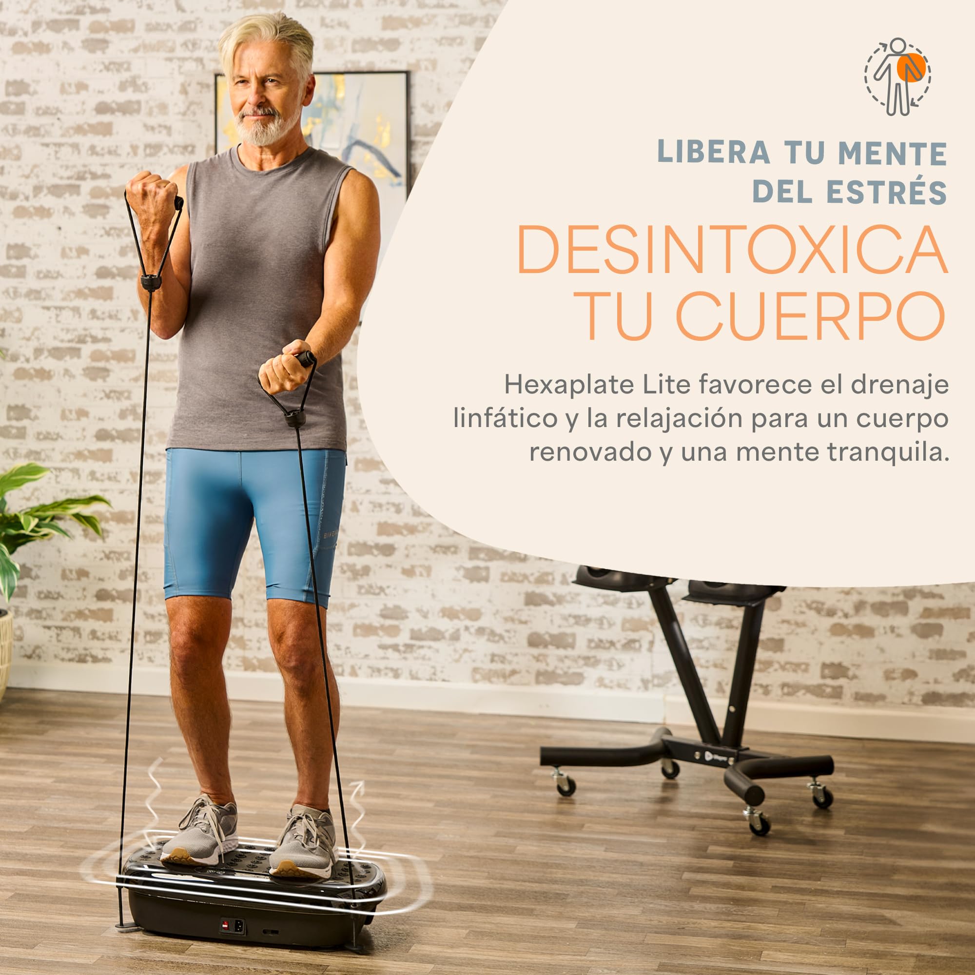 LifePro Hexaplate Lite Plataforma Vibratoria para Drenaje Linfático con Control Remoto, Pantalla LED, 99 Niveles de Velocidad, Motor Silencioso de 200 W