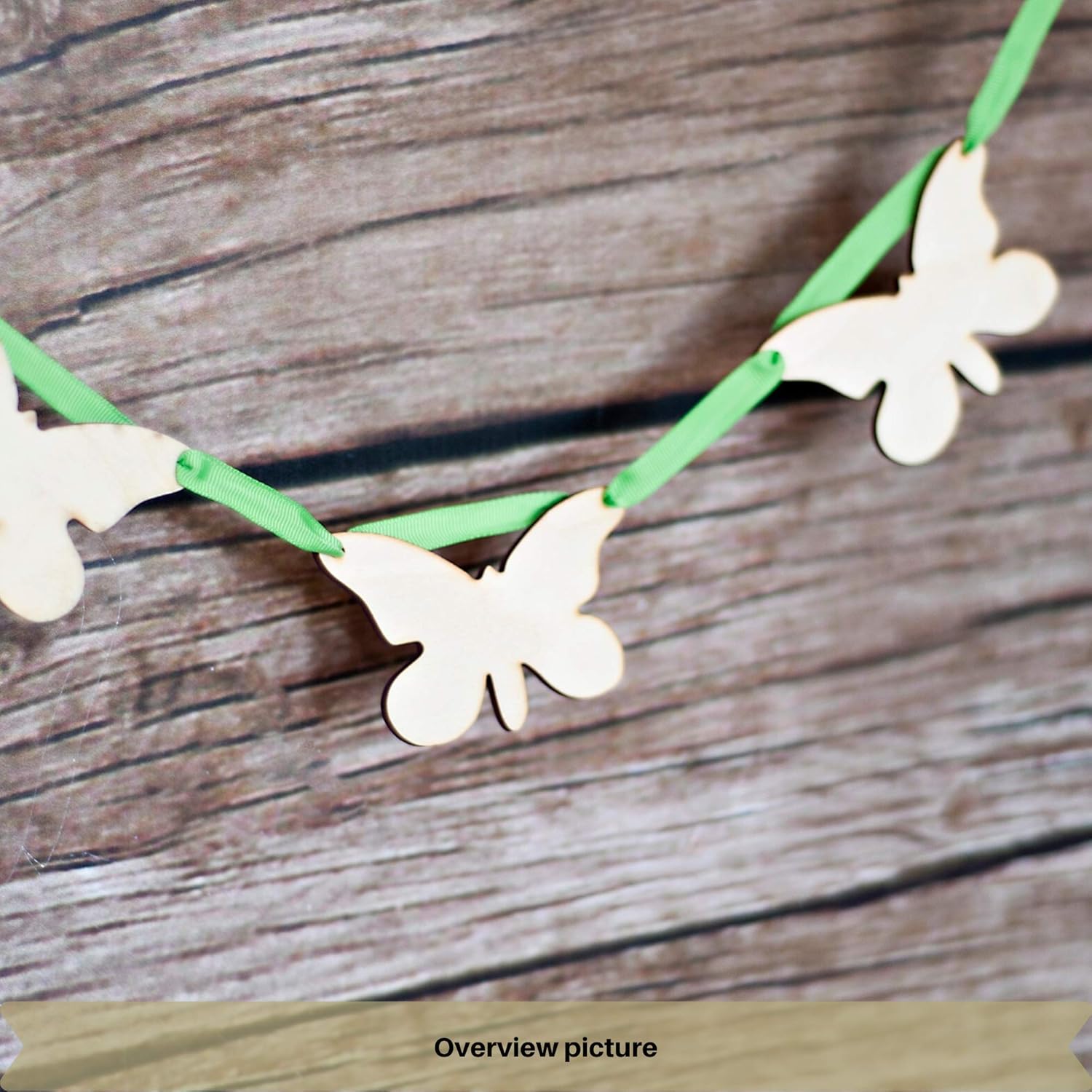 10 x Wooden Butterfly Shape Plywood Cutouts | 3.50x2.28in | Unpainted Blank Plaques Ornament Tags Wood Slices to Hang & Decorate | Arts & Crafts Painting Decoupage DIY Pyrography