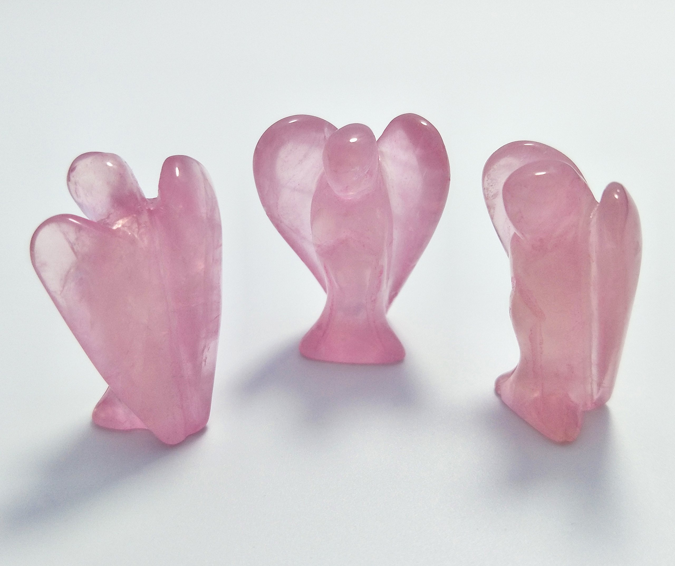 Bracciale angelo custode realizzato con perle di quarzo rosa con perline decorative argentate per battesimo/comunione/nascita - Italia