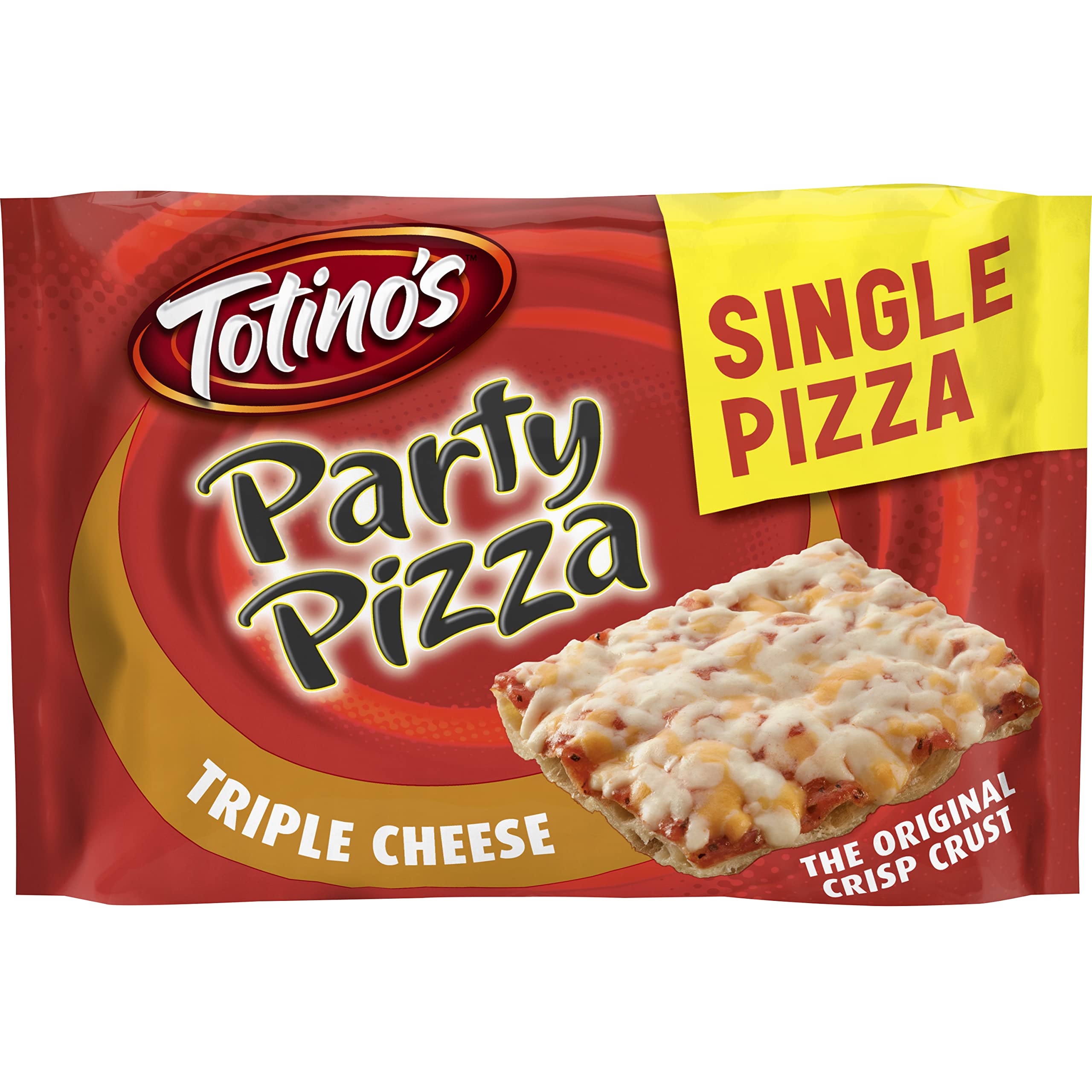 Totino's Party Pizza, Triple Cheese Flavored, Frozen Snacks, 9.8 oz, 1 ct
