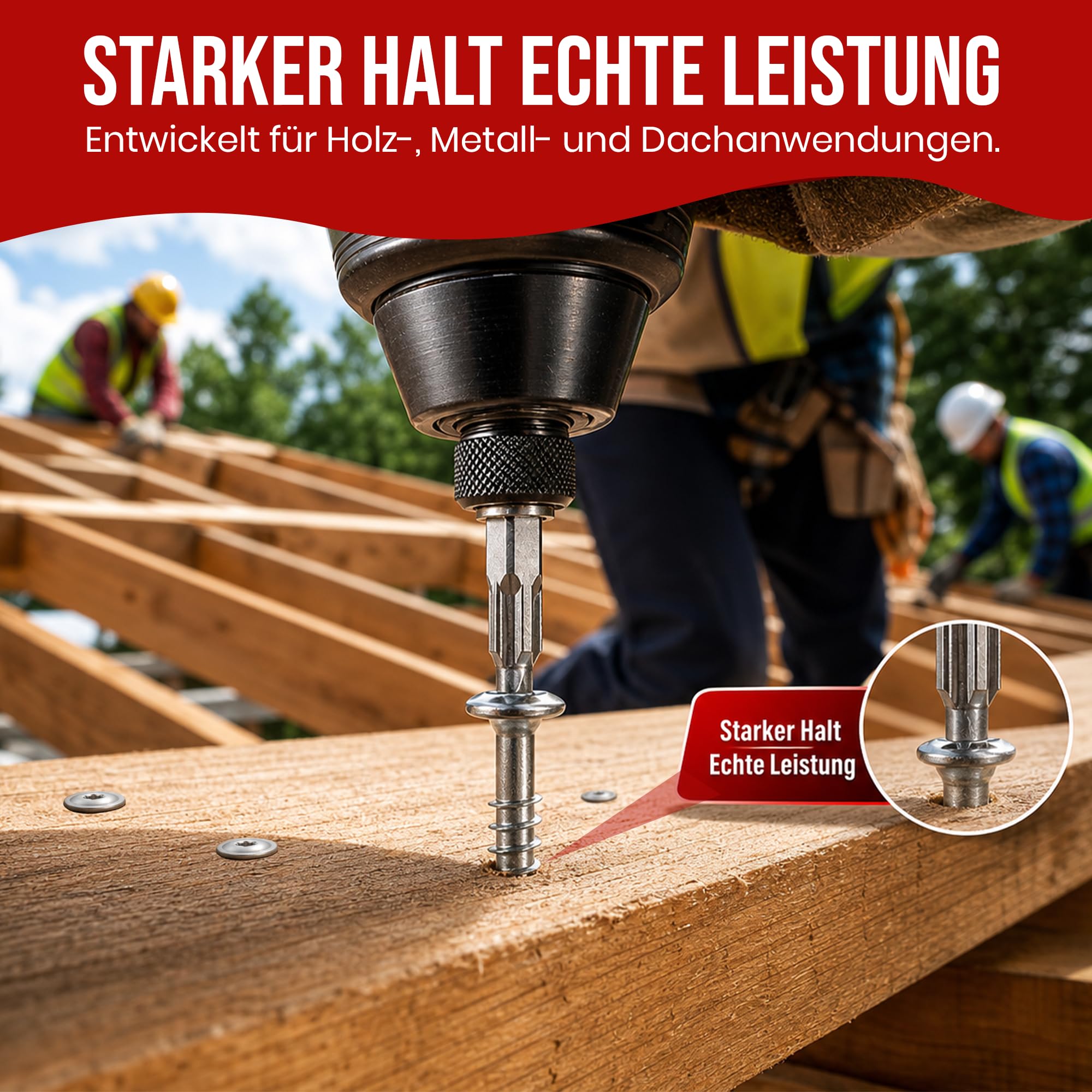 Tornillo de cabeza de disco de acero inoxidable A2 ETA 6 x 100 TX25 Torx V2A con punta de corte, revestimiento deslizante para construcción de madera, garaje, balcón, puente, 200 unidades