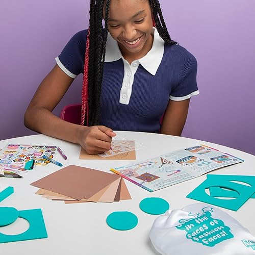 Miniatura 6 de PlayMonster Fashion Faces Artes y Manualidades para Edades de 6 a 11 años