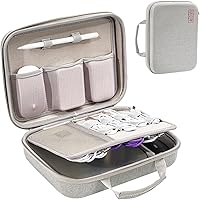 Vista 9 de ProCase Hard Travel Electronic Organizer Case for MacBook Power Adapter Chargers Cables Power Bank Apple Magic Mouse Apple Pencil USB Flash Disk SD