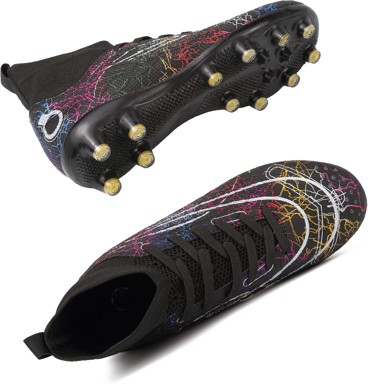 Beyondjuff Boys' Soccer Shoes Kids Firm Ground Soccer