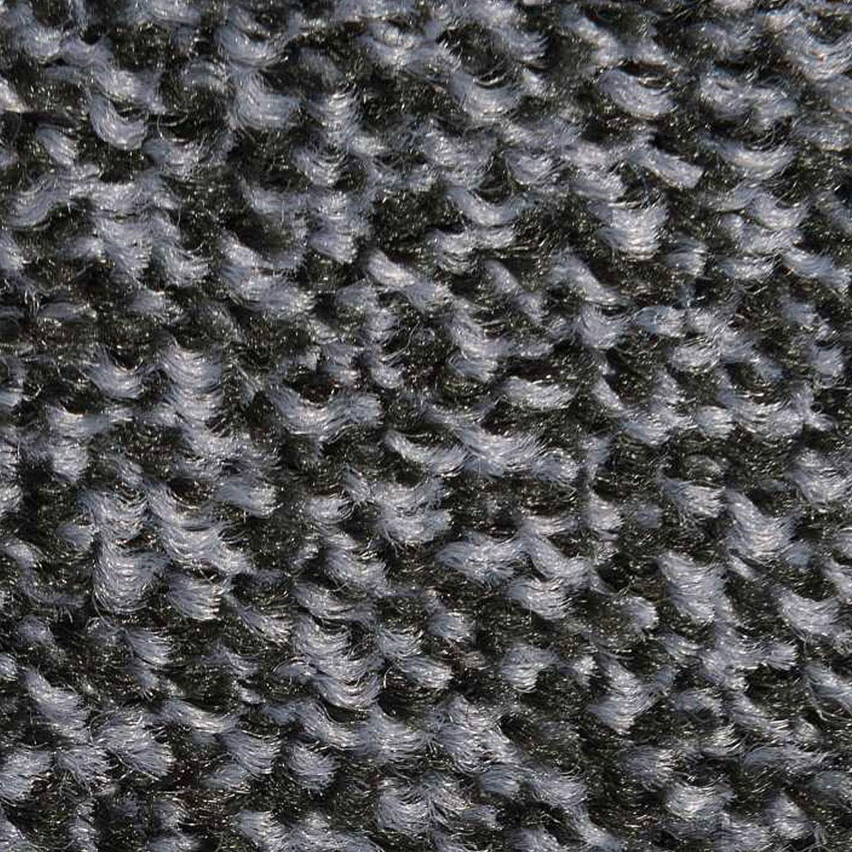 Tapis d'intérieur et d'extérieur de qualité supérieure - Polyamide - Sans PVC - Plusieurs tailles et couleurs - Antidérapant (NOIR ACIER 150 x 150 cm)
