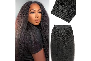 Laude Natural Brazilian Clip-In Hair Extensions: Enhance Your 'Do with Effortless Maneuvers