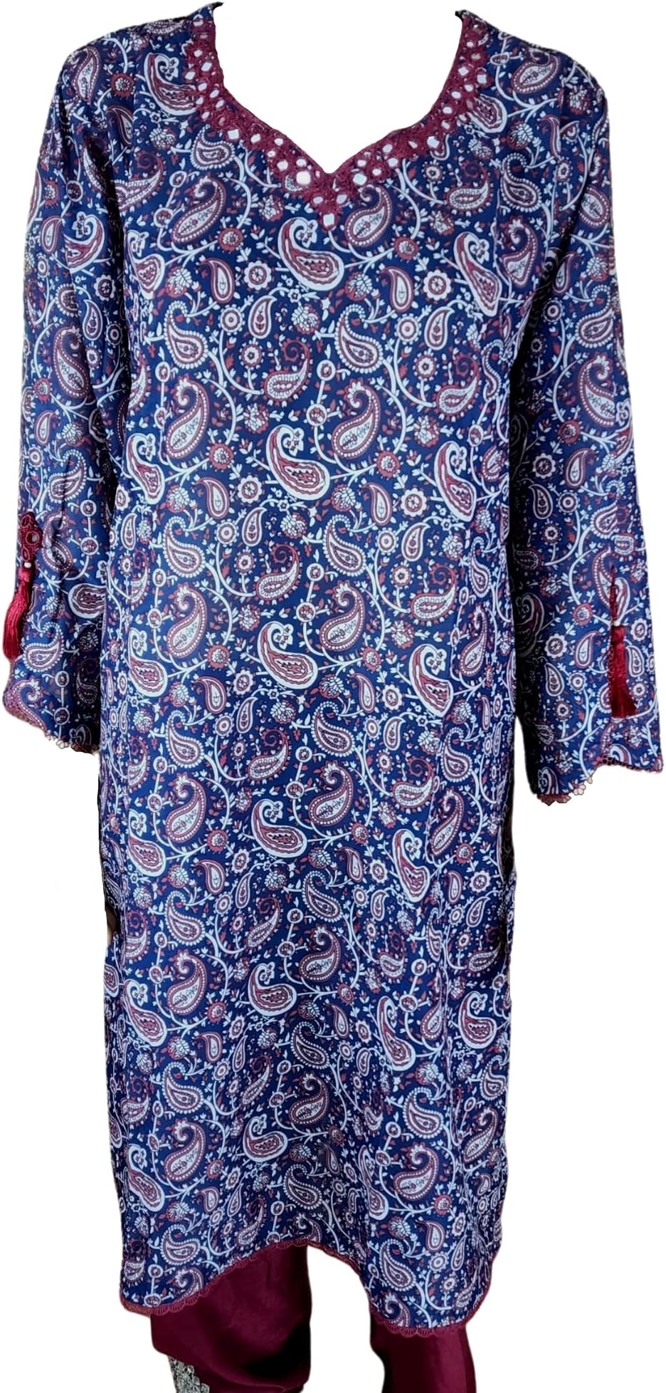 Agha NoorOriginal Embellished Sequins Kurti/Tunic/Kameez Pakistani/Indian XL/48