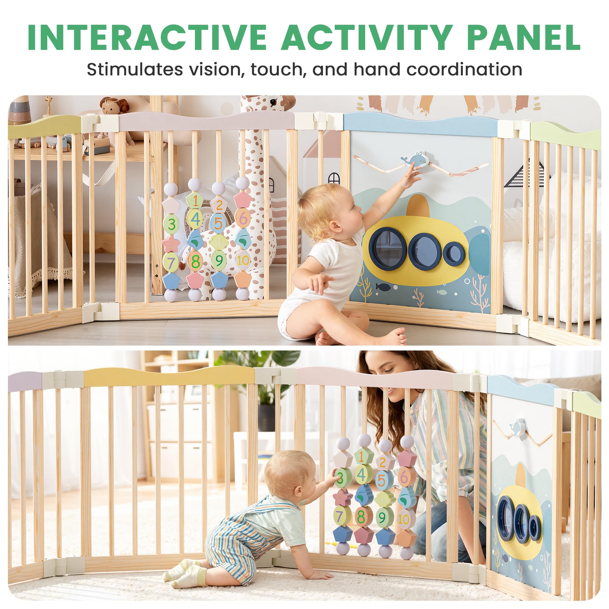 Farska woodplaypen（ファルスカのベビーサークル） 他社比較～木製 