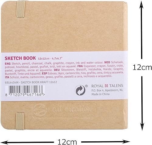 Miniatura 3 de Talens Japan T9314-434M 452361 Art Creation - Cuaderno de bocetos (4.7 x 4.7 pulgadas), papel para manualidades