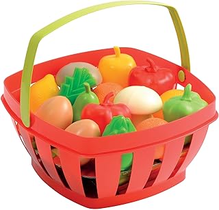 Jouets Ecoiffier – 966 - Panier garni – Modèle aléatoire – Imitations d'aliments pour enfants – Dès 18 mois – Fabriqué en France