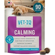 VetIQ Calming Support Chews for Dogs, Anxiety Relief, 90ct