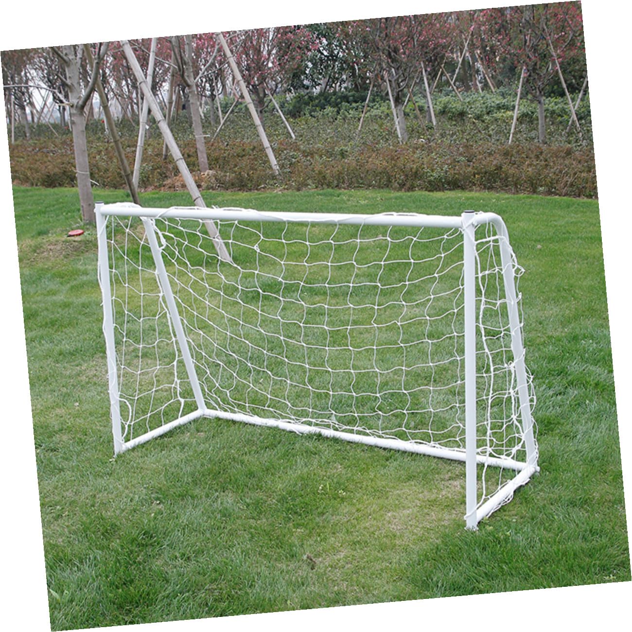 2 Pezzi Rete Porta Calcio in PE Resistente per Persone Rete da Calcio Outdoor per Allenamento e Partite Sportive Scuola