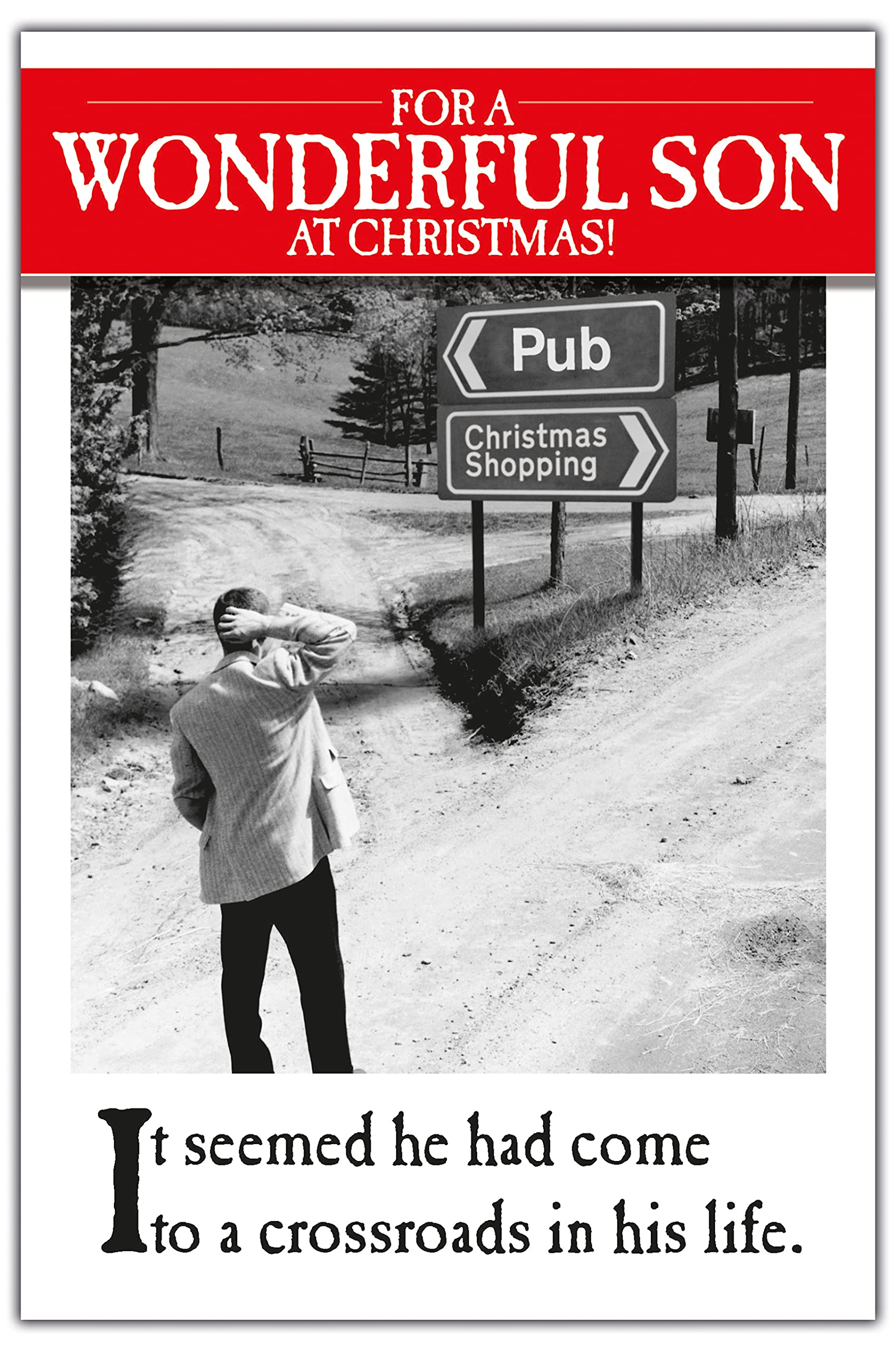 Son Christmas Card, Funny Christmas Card Son, Xmas Card For Son, Son Christmas