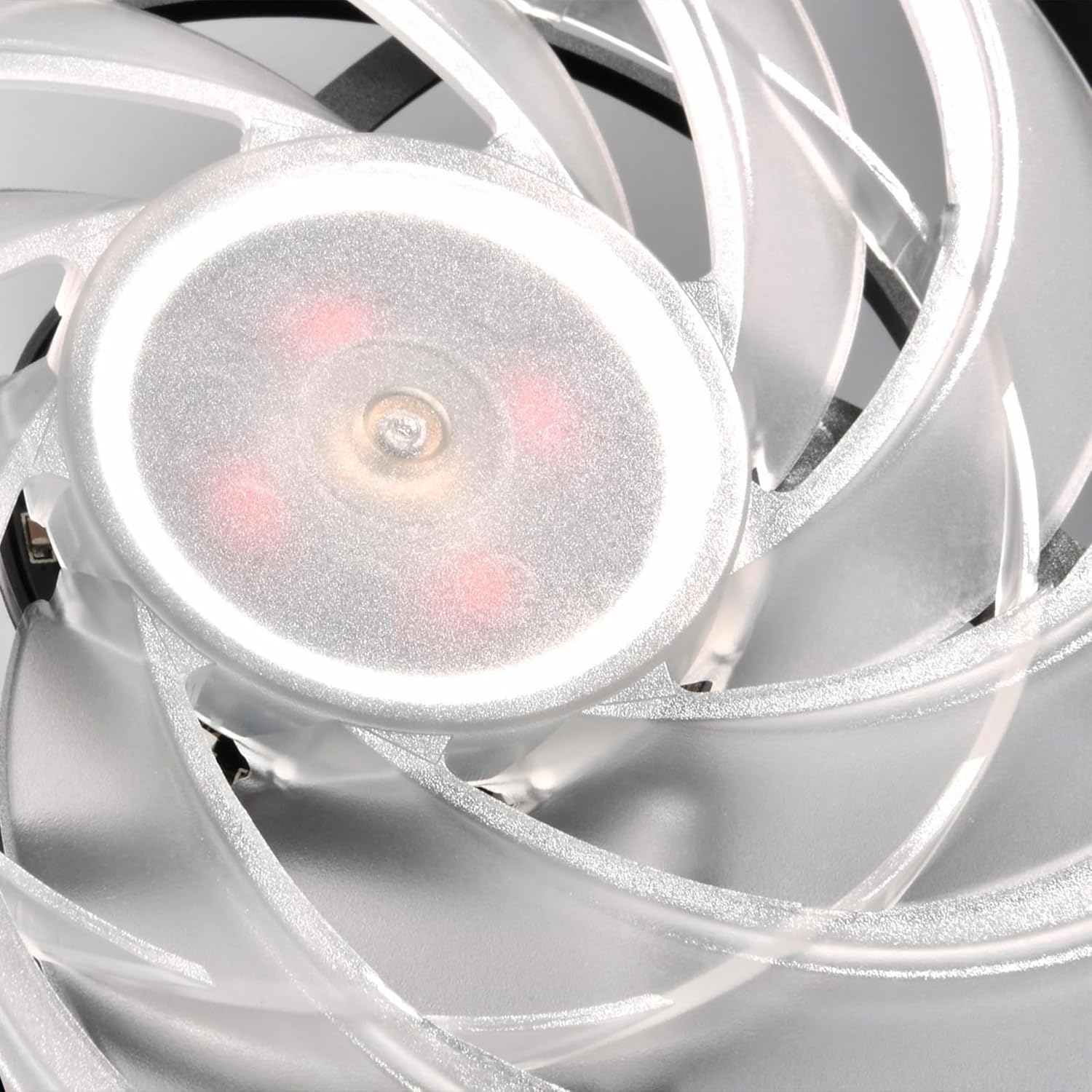 Silverstone SST-FW124-ARGB - FW Series Quiet Computer Case Cooling Fan 120mm PWM, Transparent Blade with Black Frame, Ball Bearing, ARGB LED