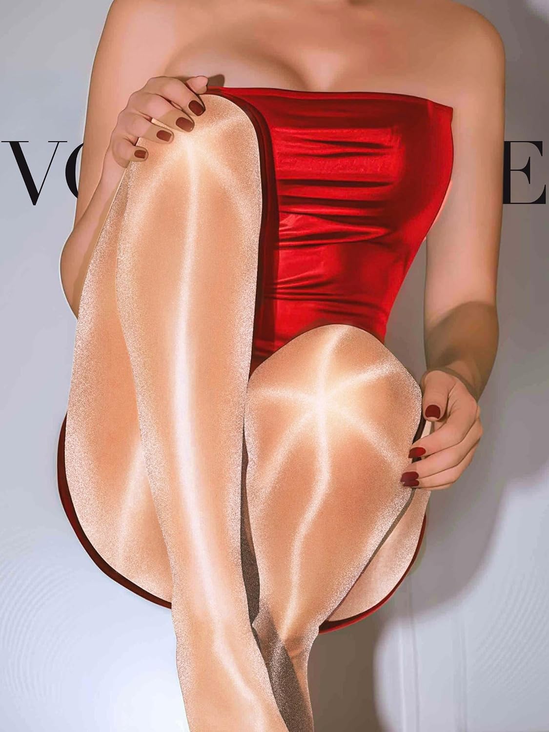 Women's Shiny Pantyhose 70D Oil Bright Glossy Tights Shaping Dance Stockings