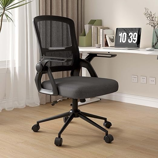 rattantree Office Chair Ergonomic Desk Chair (Without Headrest, Black
