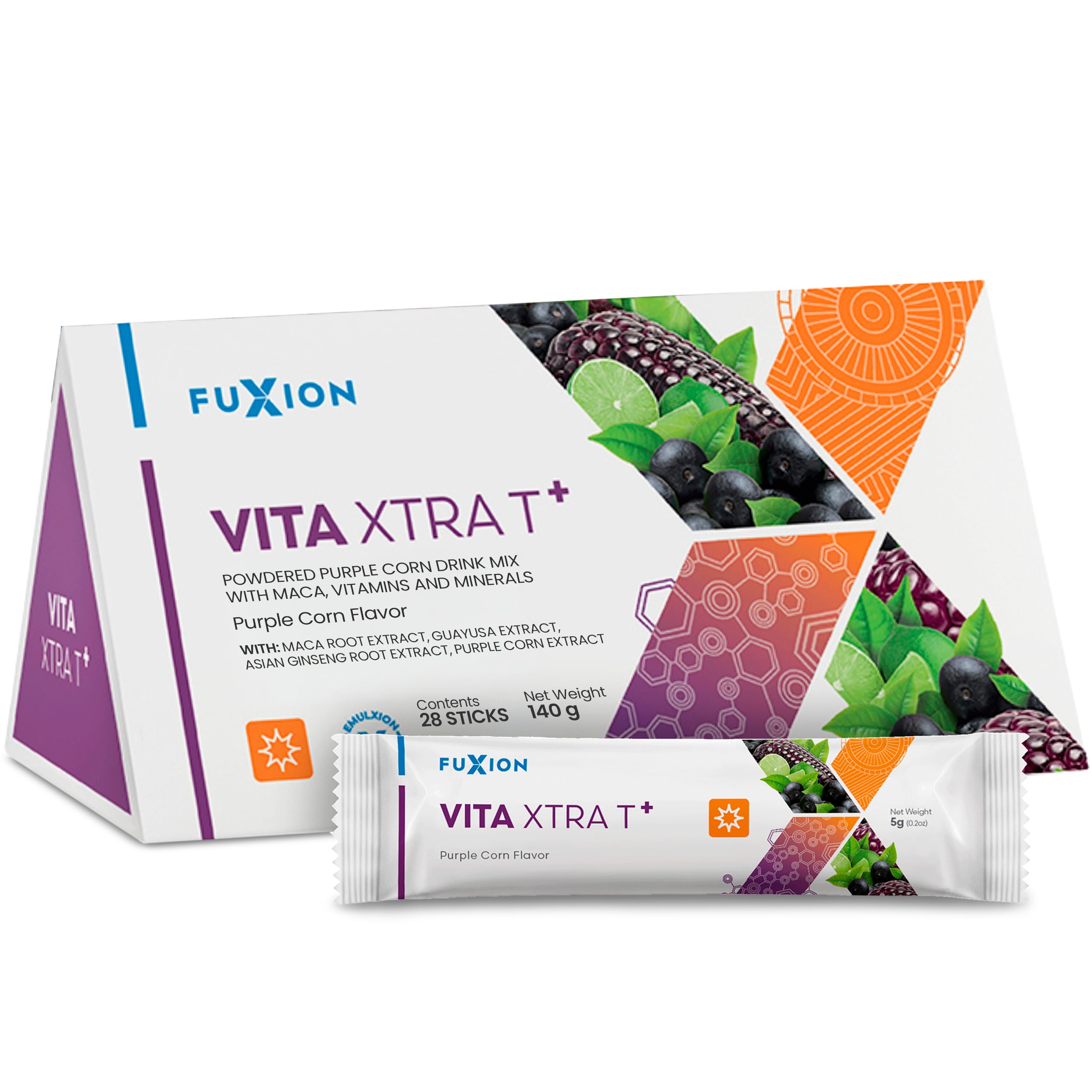 Fuxion VITA Xtra T+, Long-Lasting Energy Boost That Will Last The Whole Day, Energy Drink(VITA Xtra T+, 28 Sticks)