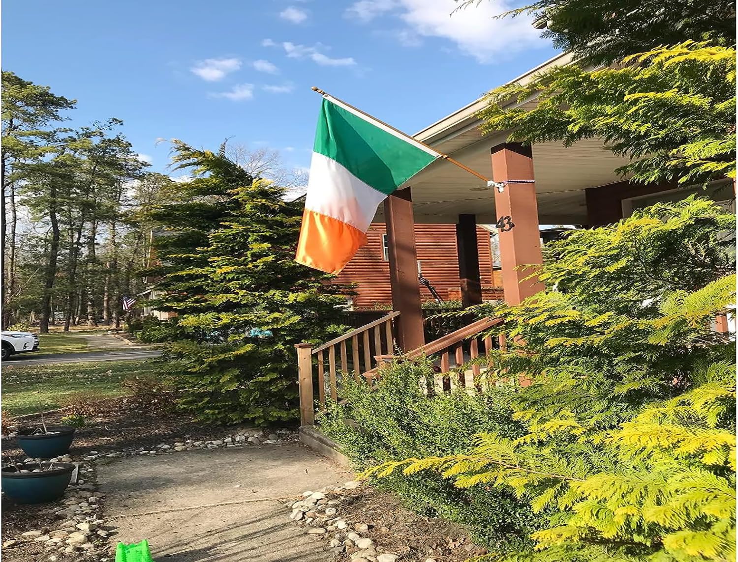 FLAGPARK Irische Flagge – 1,2 X 1,8 M, Strapazierfähiges Nylon, Genähte Streifen, Mit Messingösen Für Außenbereich