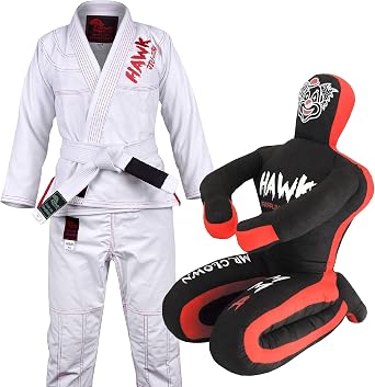 Brazilian Jiu Jitsu Gi for Men and Women & Clown Grappling Dummy for Combat Sports Mastery