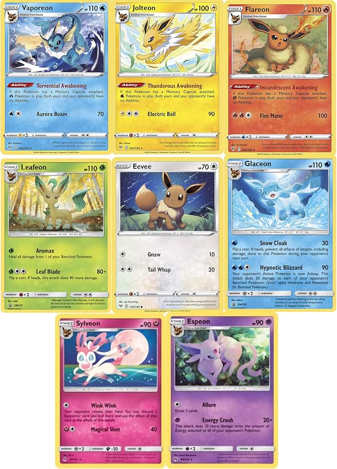 pokemon card eevee evolution