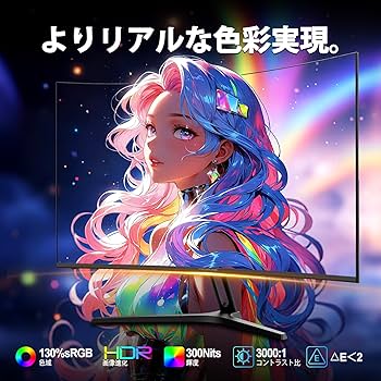 Amazon.co.jp: Minifire モニター27インチ 湾曲ゲーミング