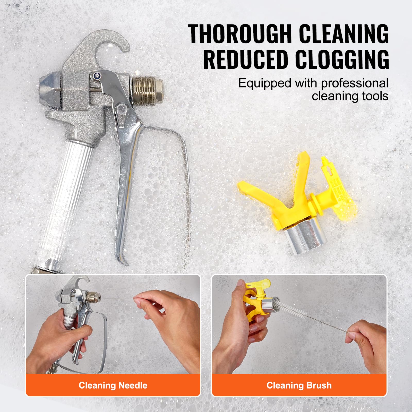 VEVOR Airless-Spritzgerät 2200W - 3000 PSI Farbspritzpistole Für Innen & Außen