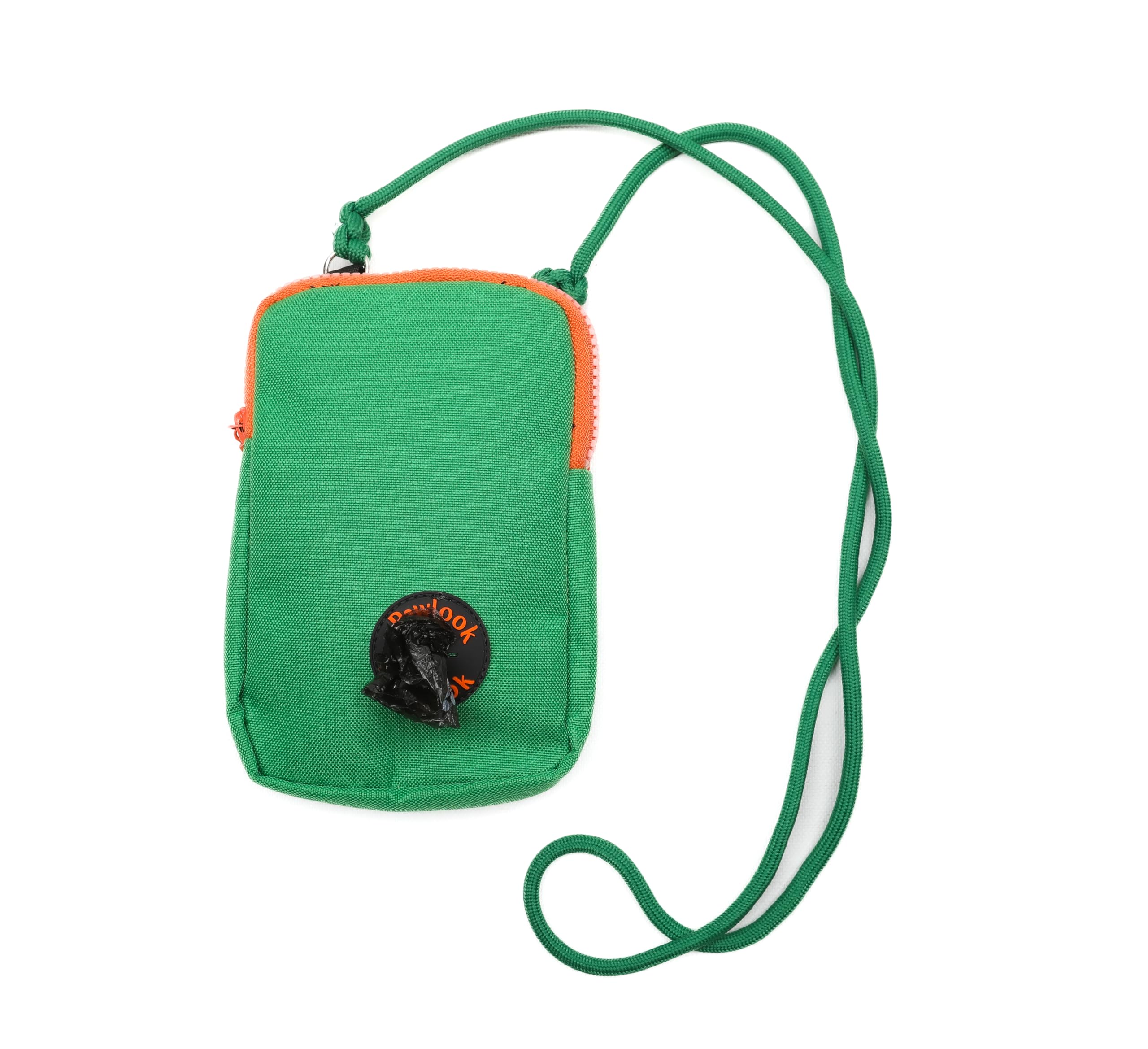 Pawlook Design Cep Telefonu Çantası –Dışkı Poşeti, Fermuarlı, Gizli Poşet Gözü, Köpek Gezdirme için İdeal, Yeşil