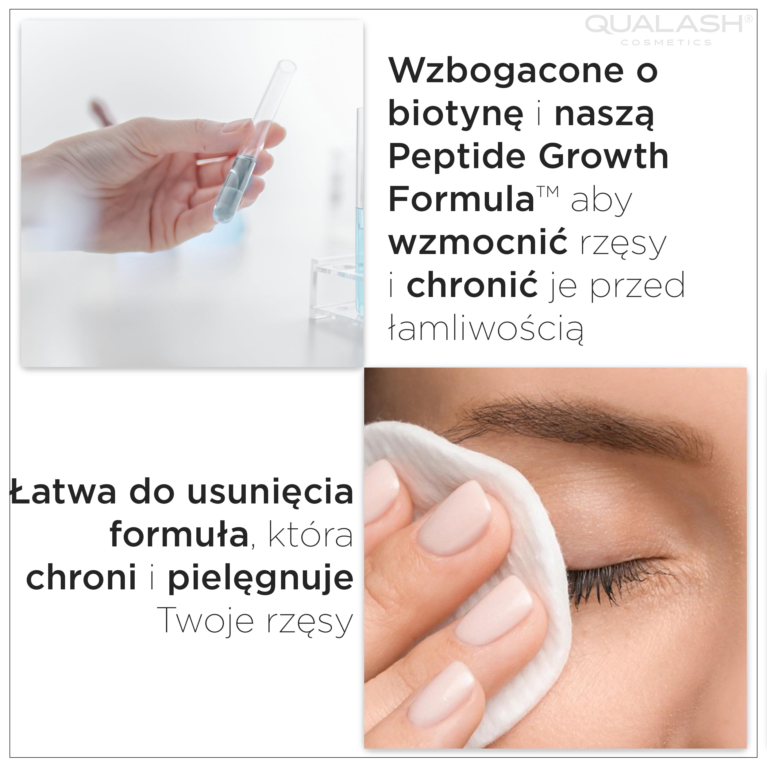 Mascara Waterproof Black & Eyelash Serum – Extra Long Eyelashes – Wegański zestaw 2 w 1 do wzrostu i objętości