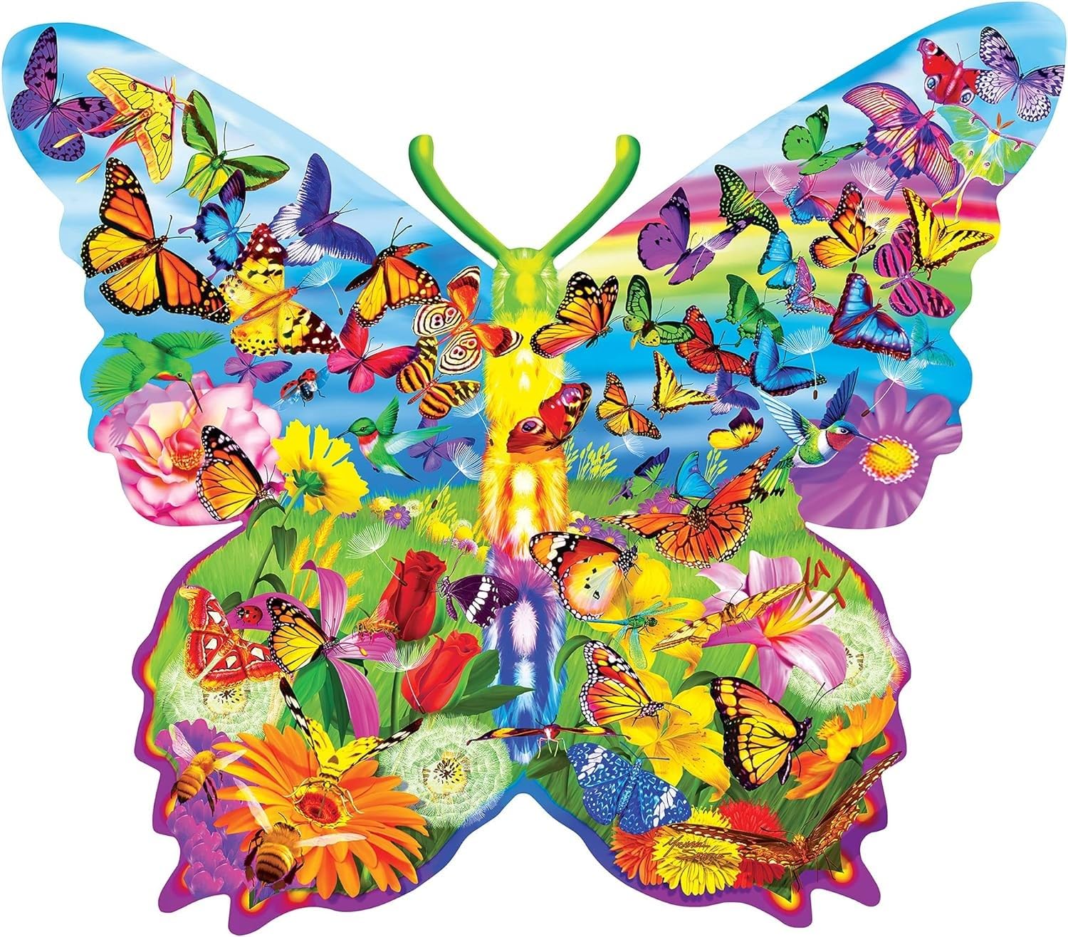 Baby Fanatics 72051: Contours - Butterfly Suprise 1000Pc Shaped