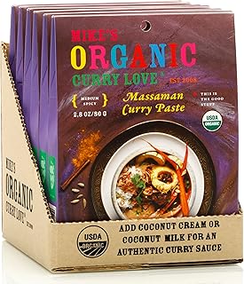 Organic Massaman Curry Paste - Authentic, Vegan, Dairy-Free, and Sugar-F...