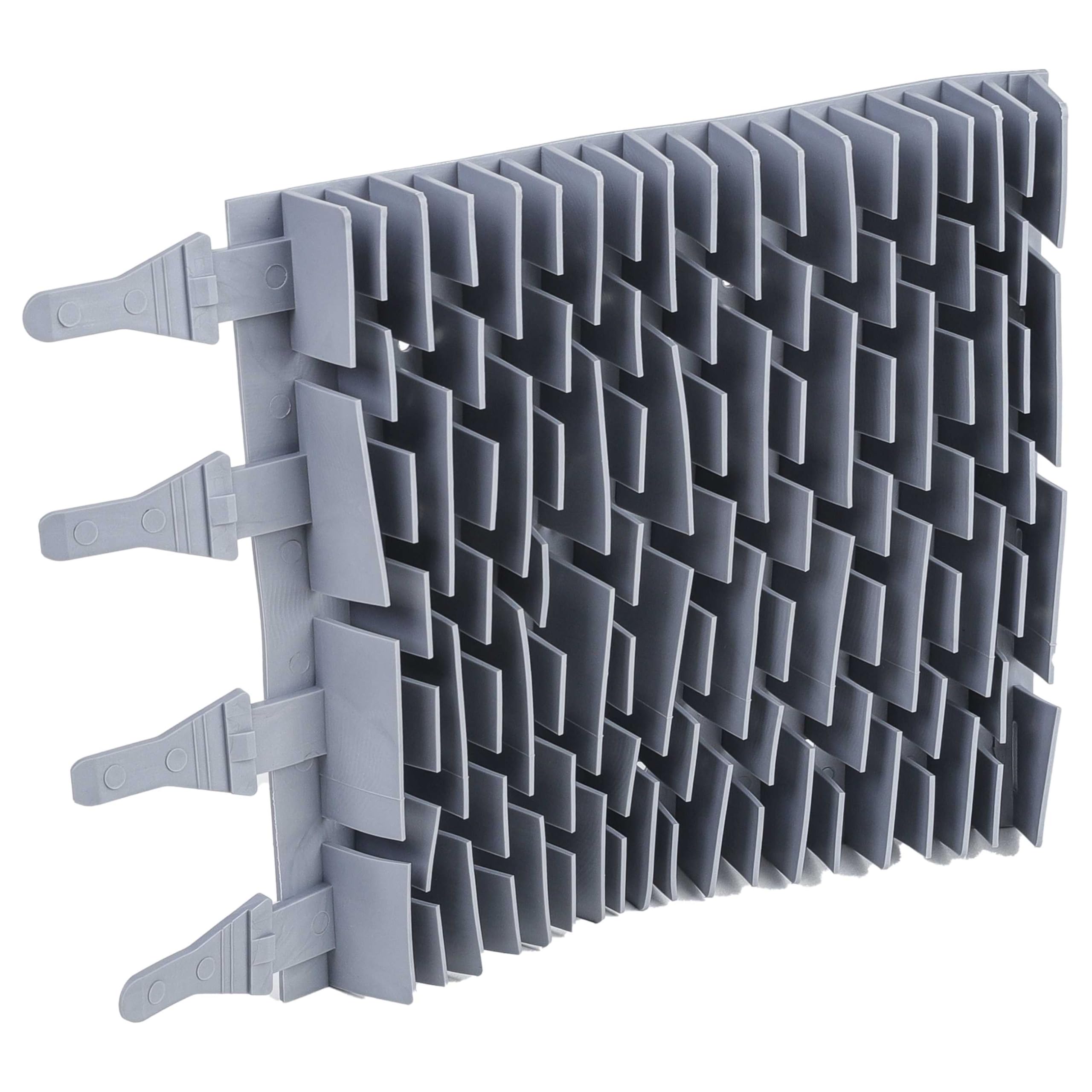 vhbw Brosse Compatible Zodiac RG3200 OT3290 Robot Piscine Caoutchouc 24,7x18x2,8 cm