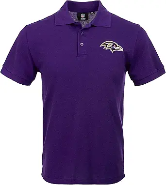 FOCO Men's NFL Team Logo Polo Short Sleeve Shirt
