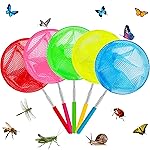 TSYAN Telescopic Butterfly Fishing Nets for Kids Catching Insect Net Outdoor Tools for Catching Bugs Fish Insect Ladybird, Extendable 34 Inches and Anti Slip Grip