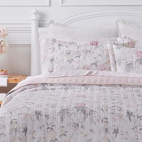 Miniatura 9 de Laura Ashley Home - Juego de edredón ultrasuave ideal para todas las estaciones, lujoso, prémium
