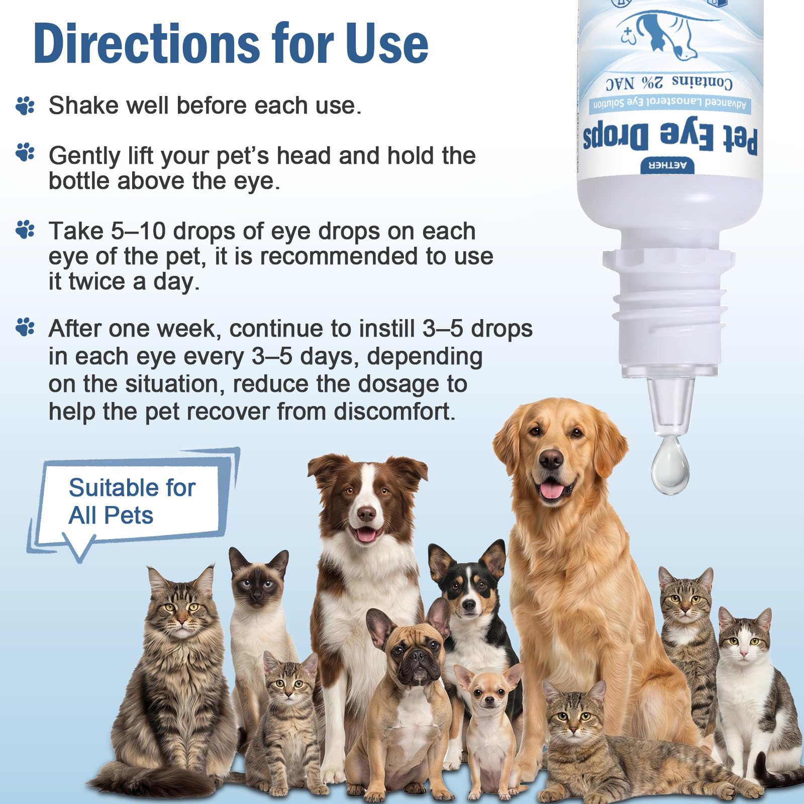 AETHER Cataract Eye Drops for Dogs – Improve Vision Clarity & Comfort, Preservative-Free, Natural Formula for Dogs — Amazon image 7