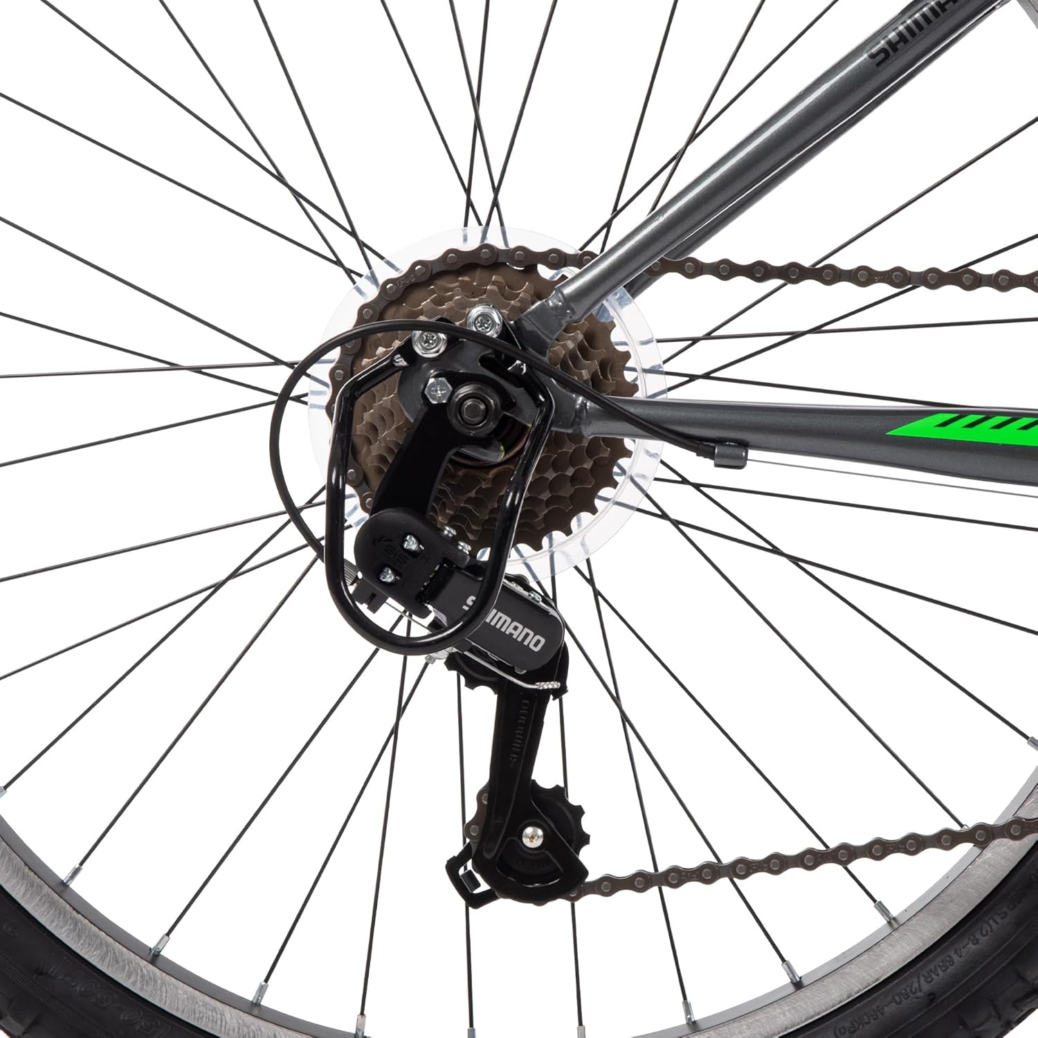 Huffy Stone Mountain Bike for Men and Women, 20”/24”/26”, 6-Speed (20”) or 21-Speed, Front or Dual Suspension (Varies), Multiple Colors, Adjustable Saddle, Shimano Equipped, All-Terrain Tires