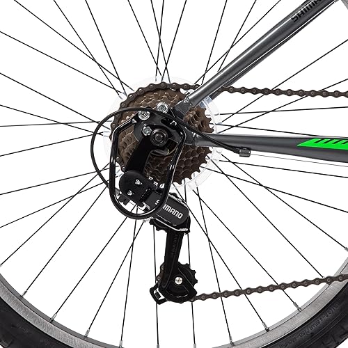 Miniatura 73 de Huffy Stone Mountain Hardtail Mountain Bike for Boys/Girls/Men/Women, 20"/24"/26" Sizes, 6 or 21 Speed Shimano Twist Shifting, Front or Dual