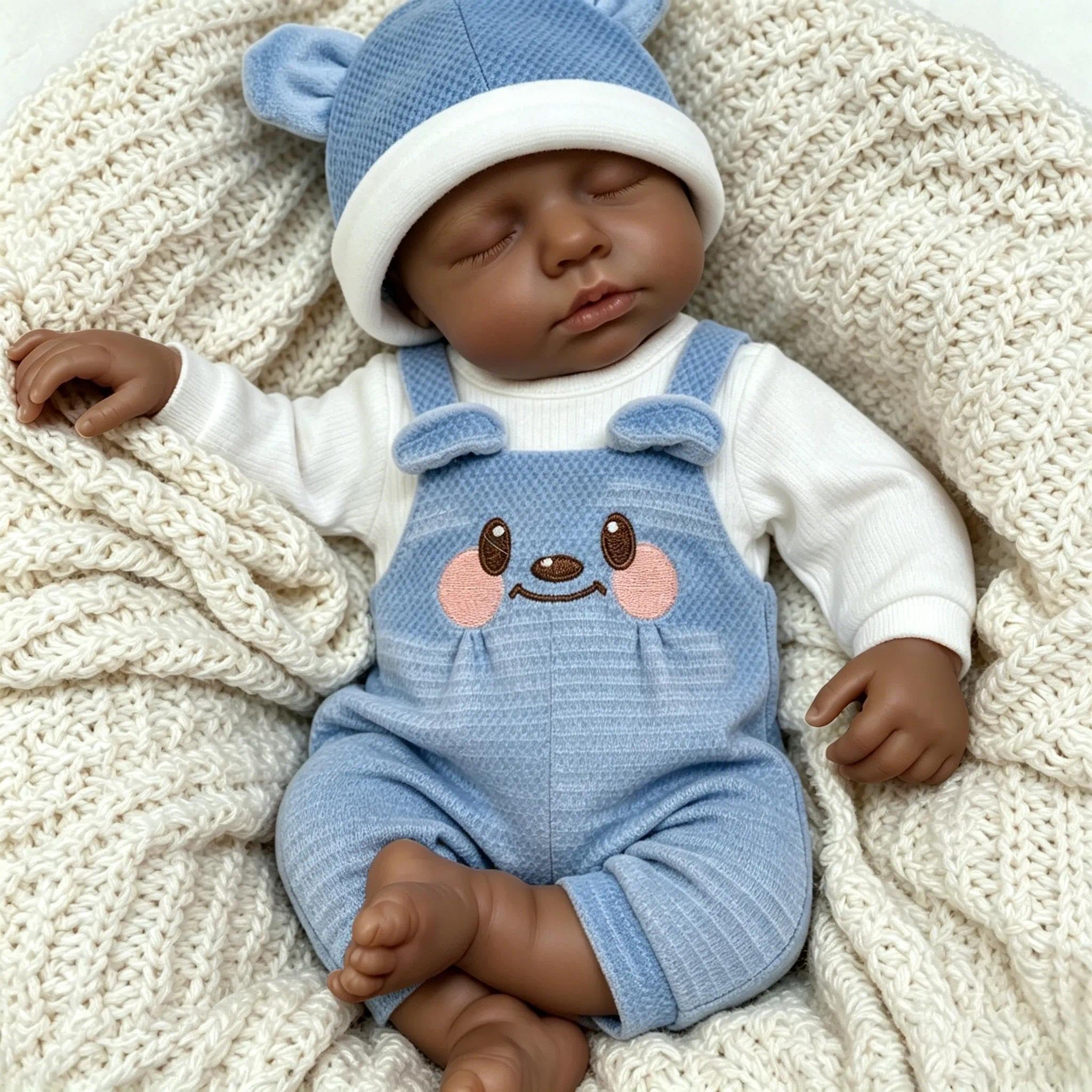 Anano Reborn Puppen Lebensecht Silikon Puppen Baby, Reborn Baby Vollsilikon Lebensecht Babys