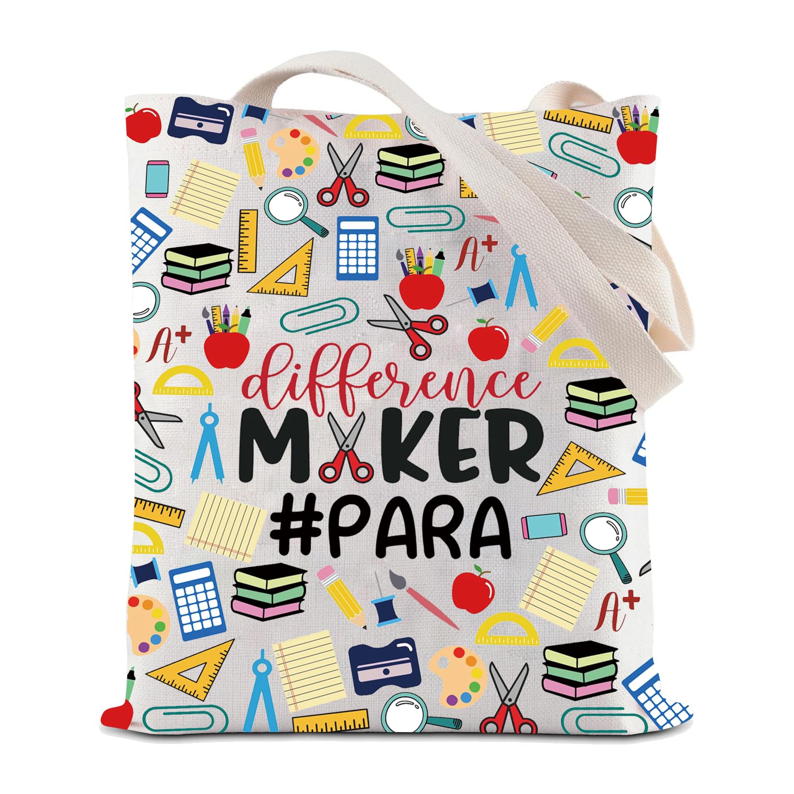 JYTAPP Different Maker Para Tote Bag Para Paraprofessional Gift Para Teacher Appreciation Gifts Paraeducator Gift
