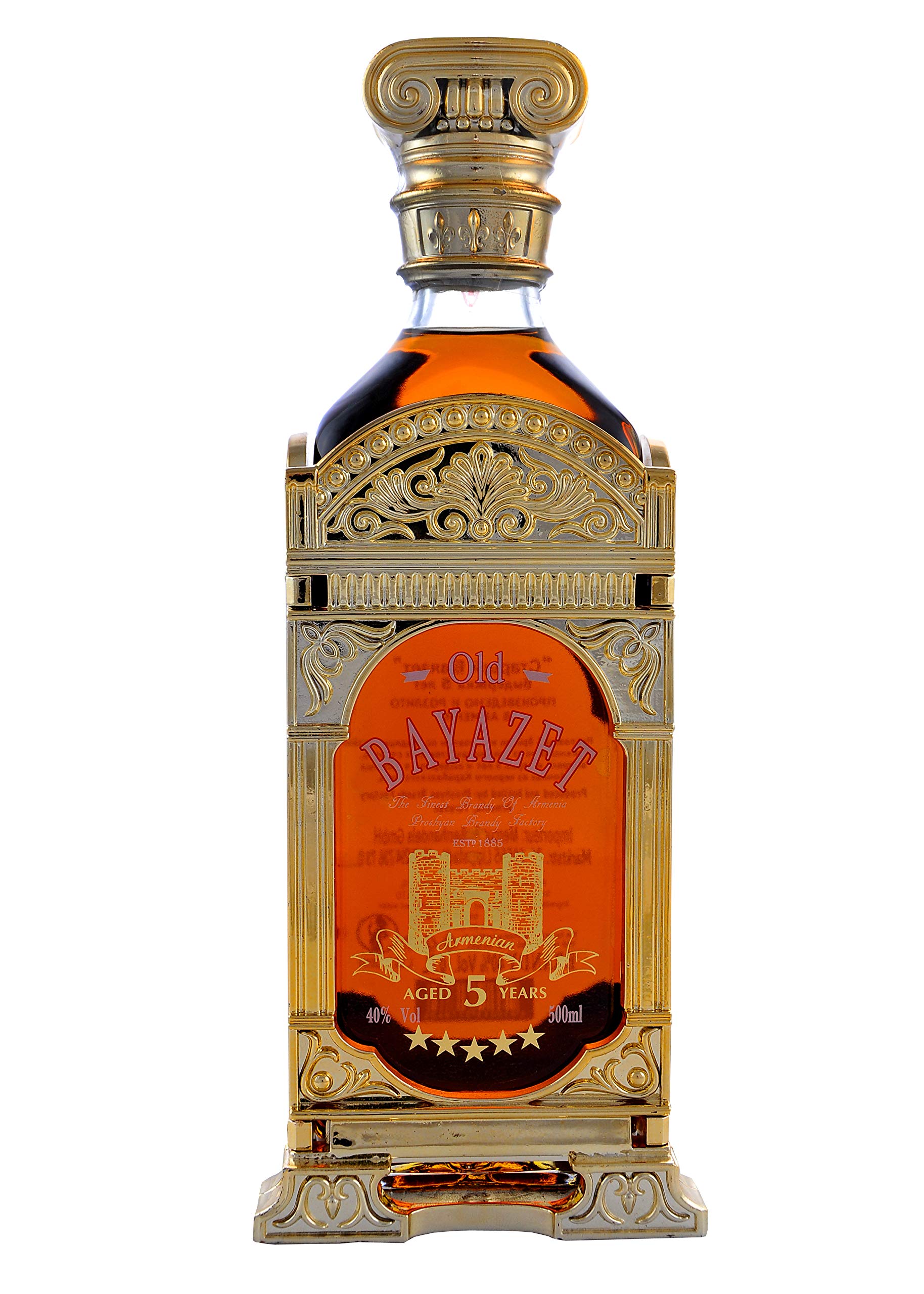 Armenien Brandy Old Bayazet, 0,5L, 5 Jahre gepr. 40%