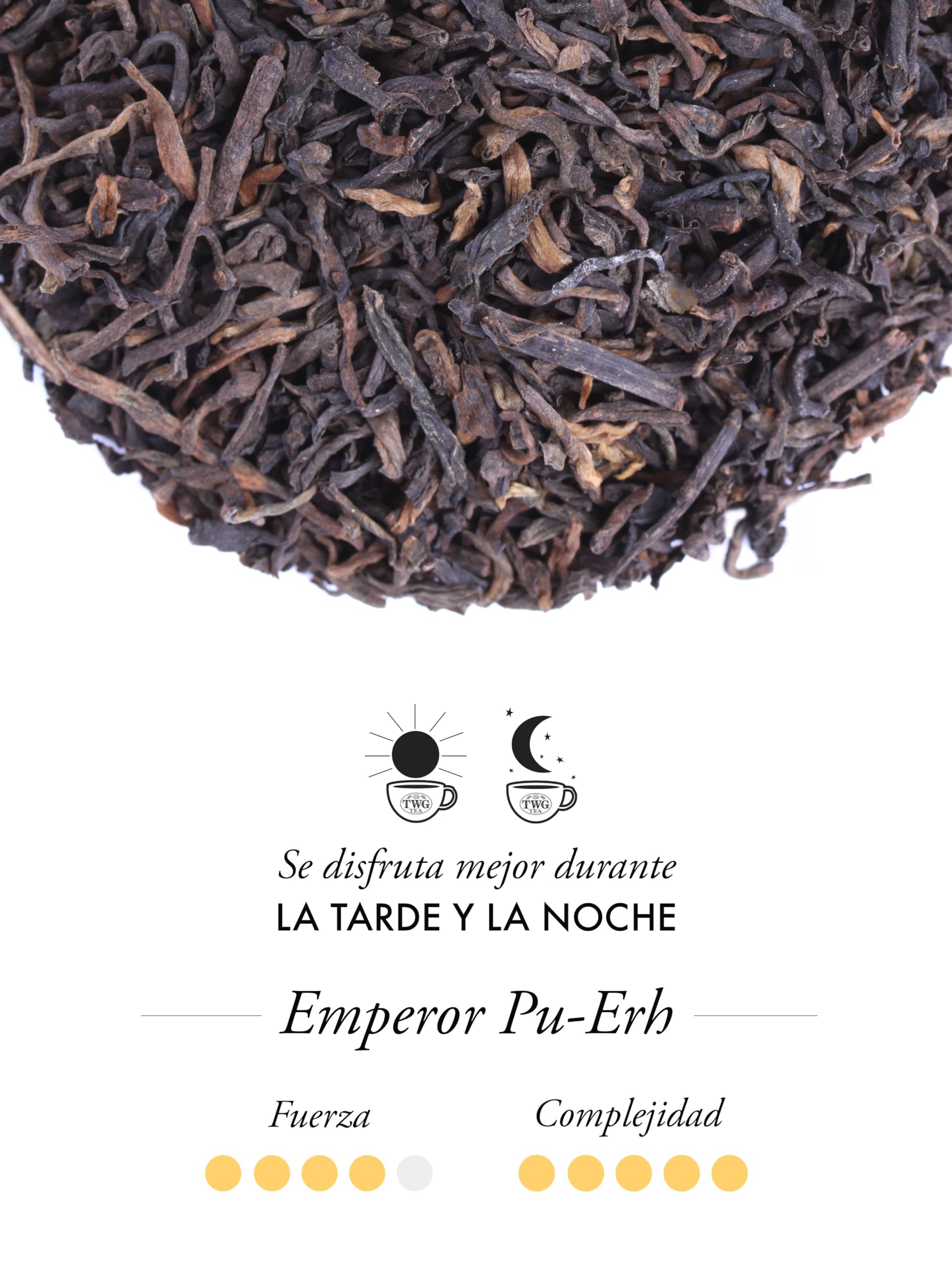 TWG Tea | Emperor Pu Erh, té negro de hoja suelta en lata de regalo de alta costura de 100 g